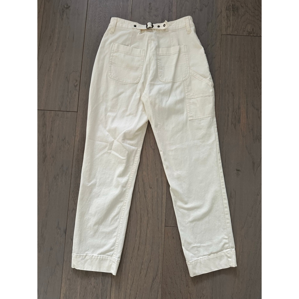 Old Navy Cream Ankle Cropped Pants Women's Size 0 - Picture 6 of 9